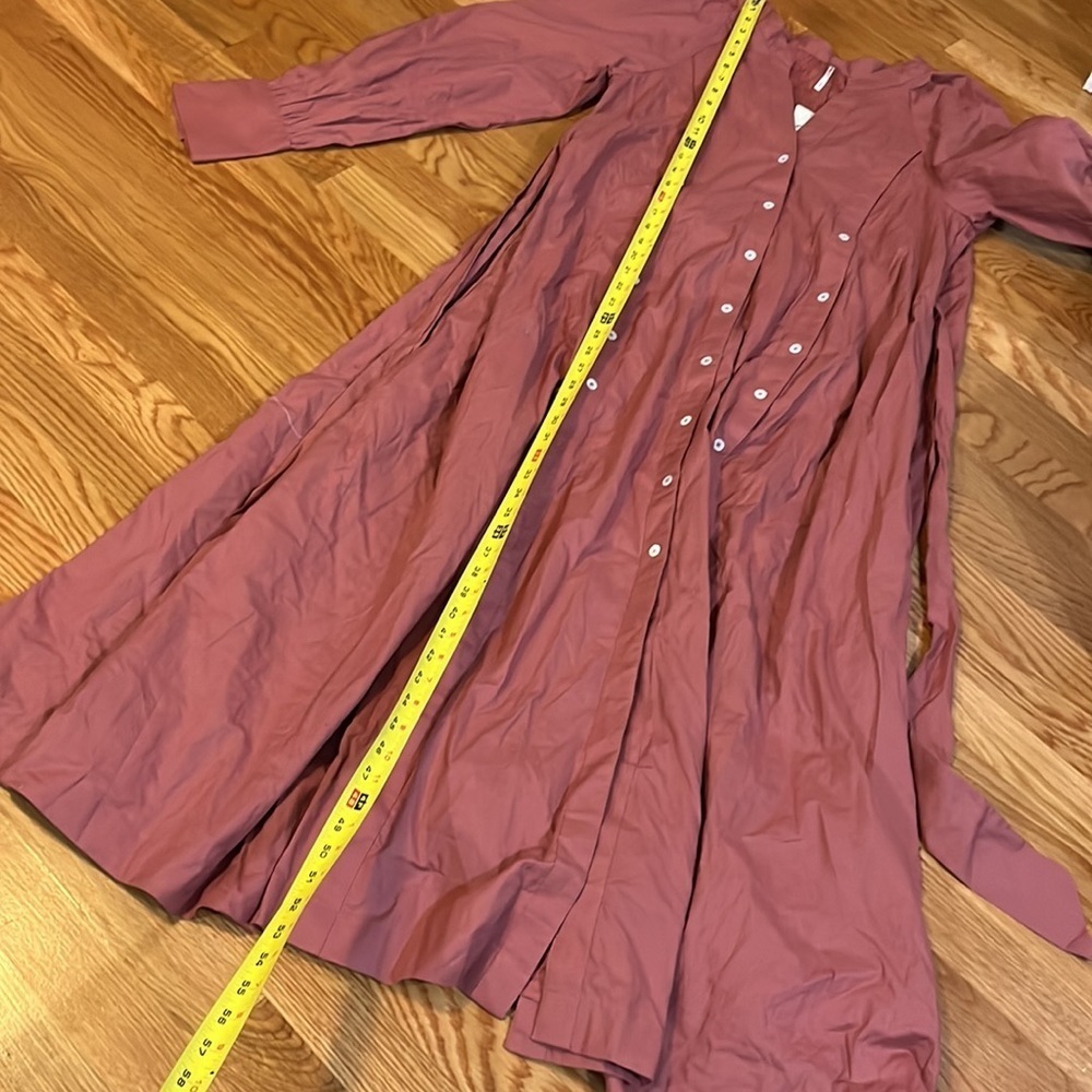 Free People Charlie Dress Maxi Shirtdress Redwood Size Small NWT - Picture 14 of 14
